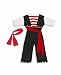 Black Pirate Costume Child's for dressup or Halloween! (2T-4T)