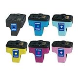 6-Pk (Full Set) NEW GENUINE HP 02 Vivera Ink Cartridges for most of the PhotoSmart Models