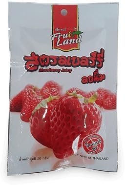 5 x Dried / Dehydrate Strawberry Snack (20g) Thailand
