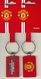 Review Official Football Merchandise  / Manchester United Keyring - Double Champions 2008