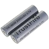 TrustFire 18650 3.7V 2500mAh Rechargeable Lithium Batteries Battery (2-Pack)
