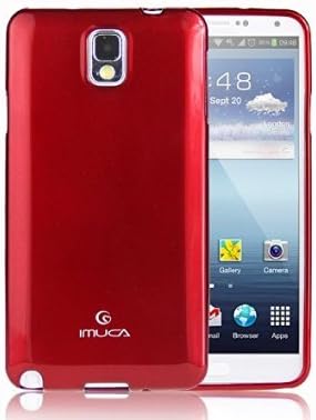 Samsung Galaxy Note 3, Ultra Slim TPU Case plus 3-in-One Bundle: HD Screen Protector, Stylus &amp; Wipe in Retail Packaging (Wine Red)