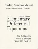 Student Solutions Manual for Elementary Differential Equations