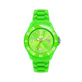 Ice Watch - SI.GN.S.S.09 - Montre Femme - Quartz Analogique - Cadran Vert - Bracelet Silicone Vert - Petit Mod�le