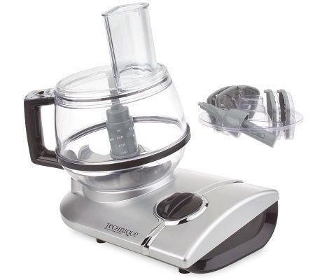 Technique 6-Cup Tilted Food Processor – 9 Accessories
