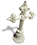 Strathwood Decorative Cast Iron Cross with White and Rust Finish