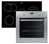 Whirlpool BKW 500100 IX XL Einbau-Backofenset / A / Kochfeld: Ceran / Herdfarbe: Edelstahl / Elektronik-Uhr / Touch-Control-Kochfeld