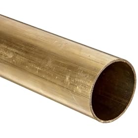 Brass Tube 0.125" x 0.032" x 0.061" Cut to 12"