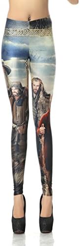 Shelen Womens Lord of the Rings Printed Full Length Leggings Stretch Tights