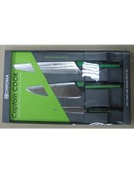 Chroma Kid(SML) Captain Cook Kids Set Of 3 Knives Includes Paring,Chef and Carving by Chroma