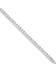 Genuine .925 Sterling Silver Diamond Tennis Bracelet 8.7 Grams . 100% Satisfaction Guaranteed.