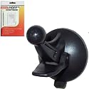 HQRP Universal Car Windshield Cradle Suction Cup Mount / Holder for Garmin Nuvi 255 255W 260 260W 265 265w GPS plus HQRP Universal Screen Protector