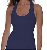  : Beyond Yoga Supplex Racer Back Camisole (Navy, X-Small)