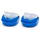 LUPO® Professional Gum Shield 2 Pack Anti Snore Clench Grind Teeth Bruxism Prevention Mouth Night Guard Mouldable Sport Hygienic Sleeping Aid