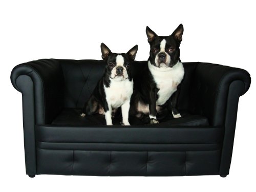 Nobby 70180-04 Hundesofa "Chesterfield" L: 109 cm, B: 57 cm, H: 55 cm, schwarz
