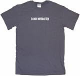 Easily Distracted Mens Tee Shirt Medium Charcoal Easily Distracted Men's Tee Shirt Medium-Charcoal