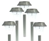 Stainless steel solar lights 5 pack