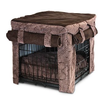 matching dog crate bed