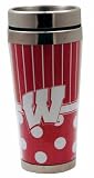 NCAA Wisconsin Badgers Polka Dot Travel Mug