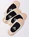 Vero Monte 4 Pairs Womens Cotton Low Profile No Show Liner Socks *Non-Slip*