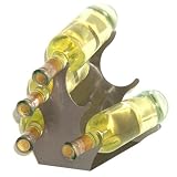 BACCHUS - Stainless Steel 5 Bottle Wine Rack - Silver