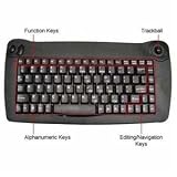 Solidtek Mini Kybd PS/2 Trackball Black
