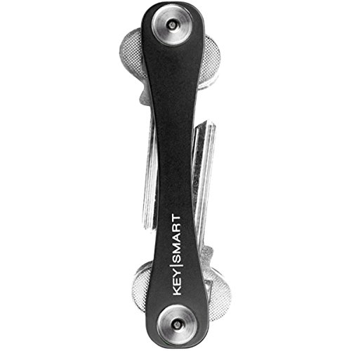 Keysmart 2.0 Premium Extended Key Holder w/ Expansion Pack (2-14 Keys) - Black