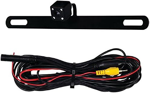 BEHIND LIC PLAT CAM W/IR, Behind License Plate Camera with IR LEDs, Mounts behind license plate , Camera hovers over license plate , IR LEDs provide good view behind vehicle at night , 170° viewing...