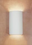 Gran Tenos Wall Sconce (White) (7 3/4"w x 13"h x 6 1/4"d)