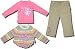 Apparel : Sesame Street - "Abby Cadabby" 3 piece sweater, shirt and pant set for toddlers