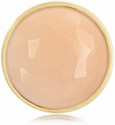 Nikki Lissoni Gold-tone 33mm Faceted Peach Stone Interchangeable Coin for Medium Pendant