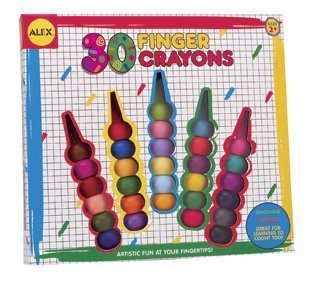 Alex Toys Finger Crayons, Set of 30