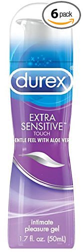 Durex Extra Sensitive Touch Pleasure Gel Lubricant, 1.7 Ounce (Pack of 6)