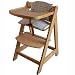 Exclusive Deluxe Wooden Highchair with EXTRA LARGE Food Tray/Front Bar, Seat Cushion