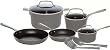 WearEver C959SA63 Urban Edge Nonstick Cast Stainless Steel Handle Dishwasher Safe 10-Piece Cookware Set, Silver
