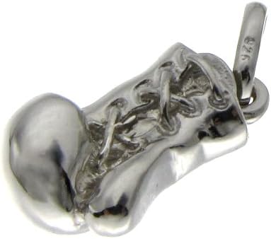 Phil Laender - Silver Boxing Glove Pendant - Sterling Silver - 5.2 Gr - 19 mm