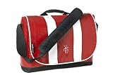 Choroka K3LT Messenger. Chilli Red and White stripe. Fits up to 15.4 inc.
