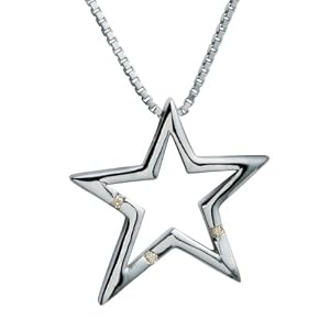 Hot Diamonds Distinctive Silver And Diamond Pendant 40 cm + 5 cm extender