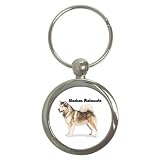 Alaskan Malamute Key Chain (Round)