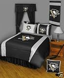 Pittsburgh Penguins NHL Full Comforter & Sheet Set (5 Piece Bedding)