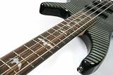 LINDO BLACK ELECTRIC BASS GUITAR 'DOVE IN FLIGHT' FRET INLAYS! & 2.5M LEAD ***GREAT SOUND)))