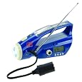 Solar / Hand-Crank Powered Emergency Flashlight, Weather Band Radio, & Cell Phone Charger