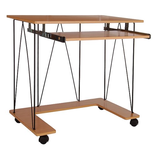 No Tools Assembly Computer Desk - Natural