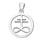 Sterling Silver Sacred Geometry Ancient Soul Symbol Pendant