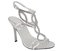 Metallic Rhinestone Design Heel