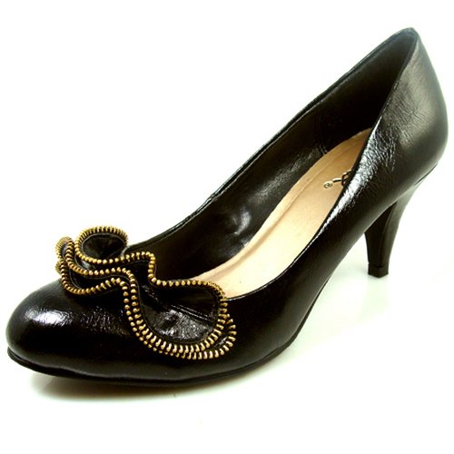 Qupid Orsen-246 Ruffle High Heel Pump Shoes