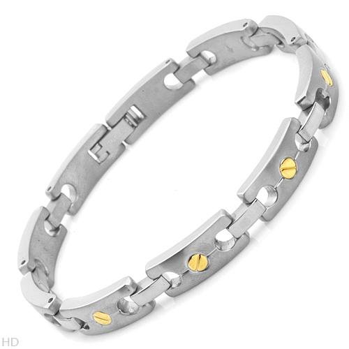 Titanium Men’s Bracelet. Length 9 in. Total Item weight 21.2 g.