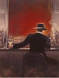 Cigar Bar Art Poster Print by Brent Lynch, 24×32