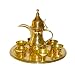 Handmade Decorative Authentic Arabian Brass (8 piece) Coffee Set