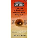 Du-Bro 744 5 16-24 Gold Anodized Aluminum Prop Nut by Du-Bro Products